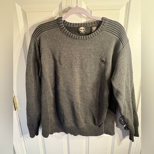 Timberland Men's Charcoal Crewneck Sweater cozycore New England fall
